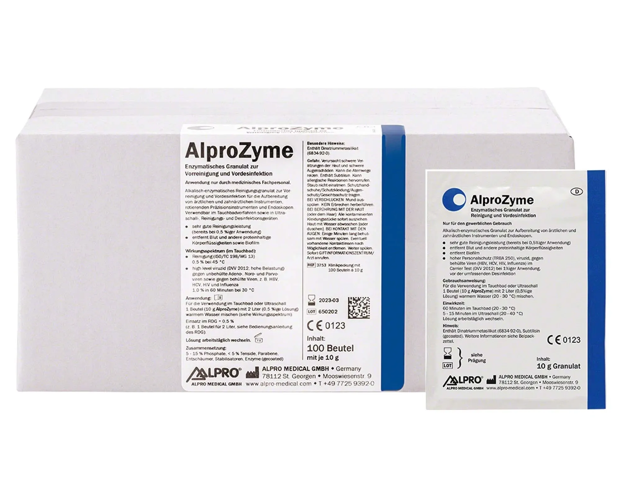 AlproZyme, Reinigungsgranulat, 100 Packungen à 10 g