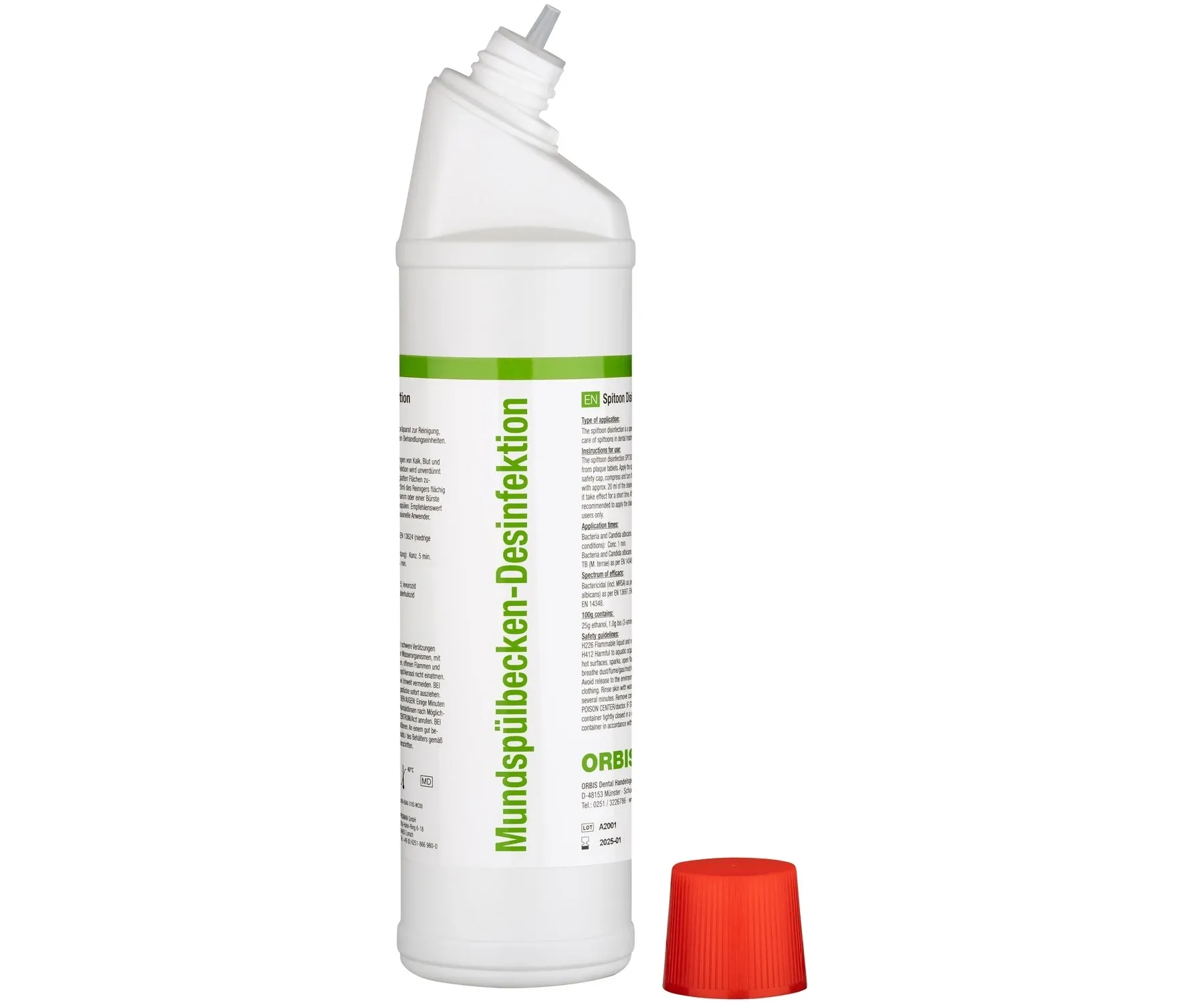 Mundspülbecken-Reiniger, Flasche à 750 ml