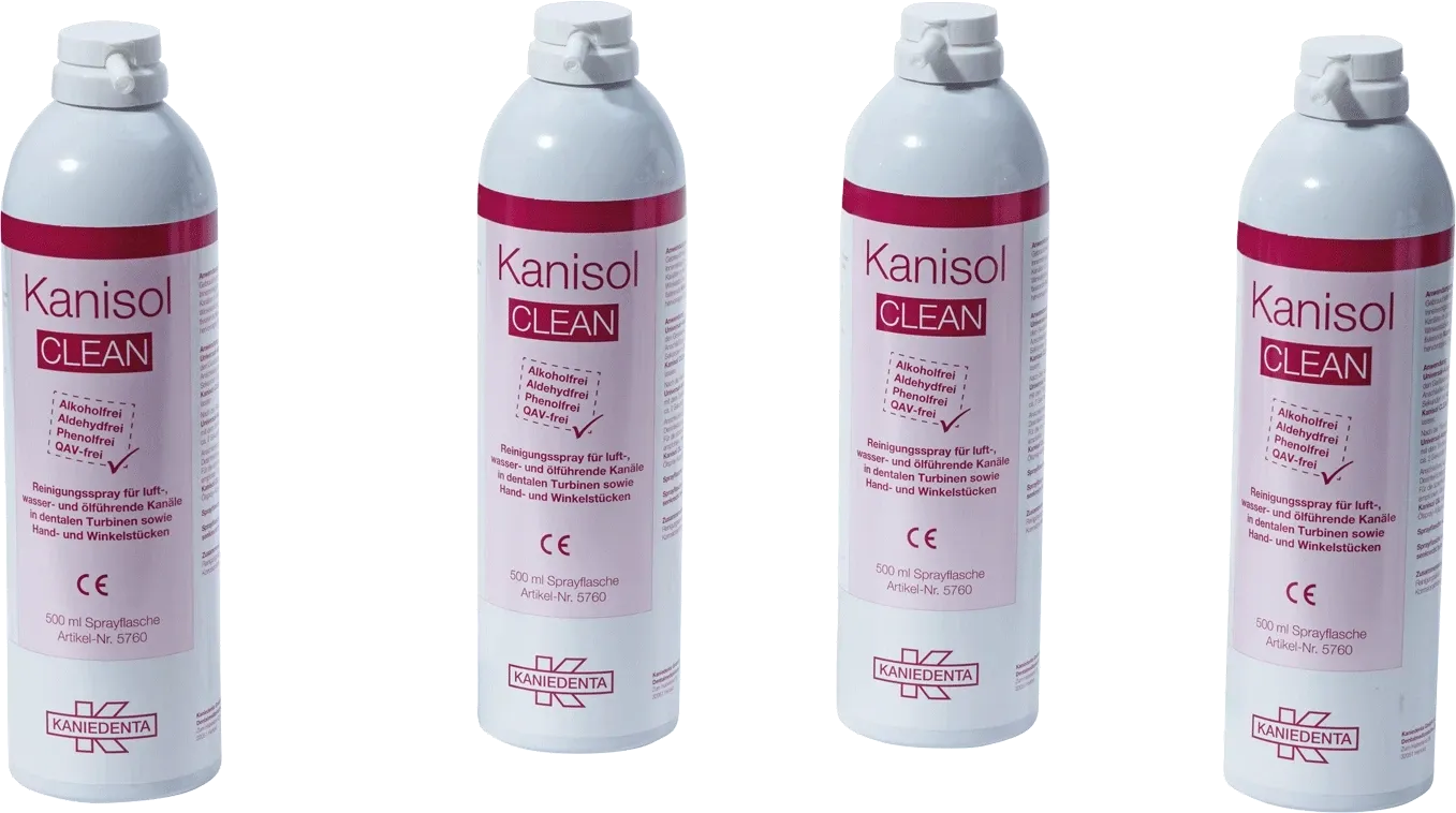 Kanisol CLEAN 500 ml Sprayflasche, Spray zur Innenreinigung von, dentalen Übertragungsinstrumenten