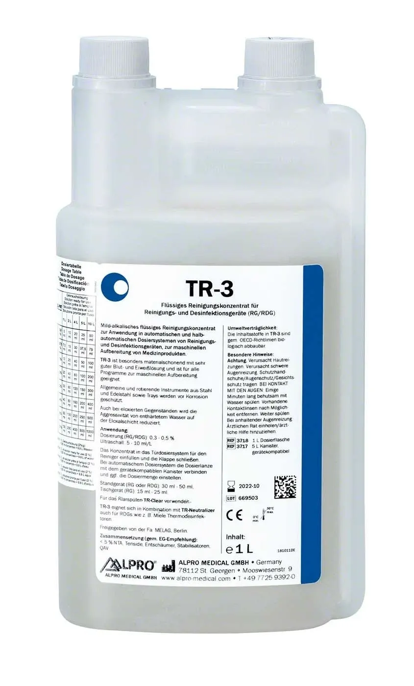 TR 3 Flüssigreiniger, Dosierflasche 1 Liter